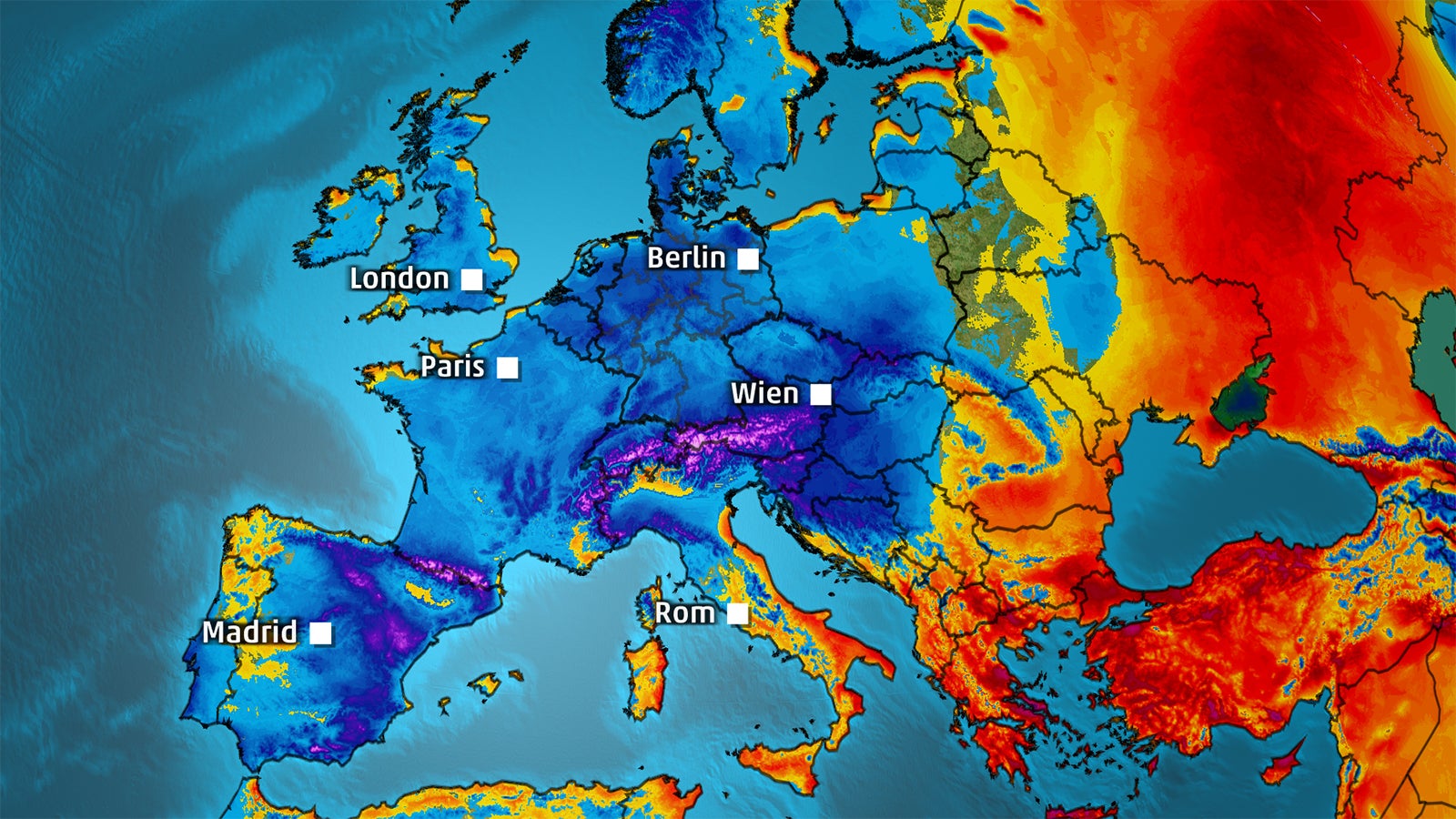 Nationaler und lokaler Wetterradar, tägliche Vorhersage, Orkane und